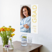 Moderne Foto Name Class of 2025 Abschluss Real Foliendrucke (Ablage(Küche))