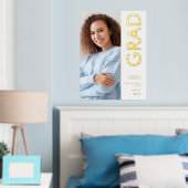 Moderne Foto Name Class of 2025 Abschluss Real Foliendrucke (In Situ (Schlafzimmer))