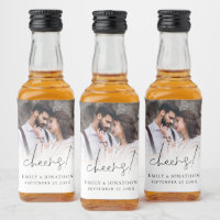 Moderne Foto-Namen Datum Die Gastgeschenk Hochzeit