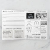 Moderne Foto Newspaper Babydusche Karte (Innenseite)