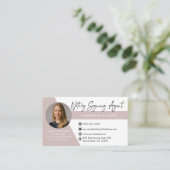 Moderne Foto Notar Signatur Agent Business Card Visitenkarte (Stehend Vorderseite)