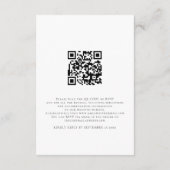 Moderne Foto Overlay QR Code Hochzeitweise RSVP-Ka Einladung (Rückseite)