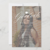 Moderne Foto-Overlay-Skriptabschlusspartei Einladung (Vorderseite)