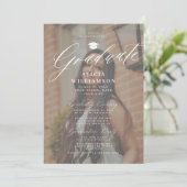 Moderne Foto-Overlay-Skriptabschlusspartei Einladung (Stehend Vorderseite)