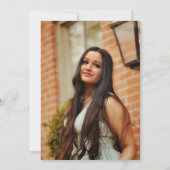 Moderne Foto-Overlay-Skriptabschlusspartei Einladung (Rückseite)