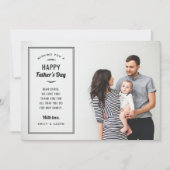 Moderne Foto Overlay Vatertag-Karte für Ehemann Einladung (Vorderseite)