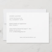 Moderne Foto Paare Dusche Einladung (Rückseite)