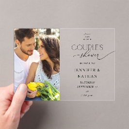 Moderne Foto Paare Dusche Einladung