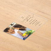 Moderne Foto Paare Dusche Einladung (Ablage )