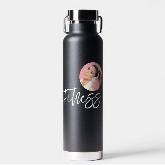 Moderne Foto Personal Trainer Wasserflasche Trinkflasche (Vorne)