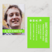 Moderne Foto-persönliches Geschäfts-Karten Visitenkarte (Vorne/Hinten)