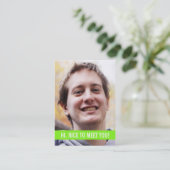 Moderne Foto-persönliches Geschäfts-Karten Visitenkarte (Stehend Vorderseite)