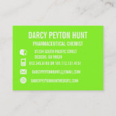 Moderne Foto-persönliches Geschäfts-Karten Visitenkarte (Rückseite)