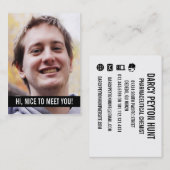 Moderne Foto-persönliches Geschäfts-Karten Visitenkarte (Vorne/Hinten)