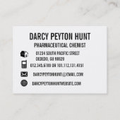 Moderne Foto-persönliches Geschäfts-Karten Visitenkarte (Rückseite)