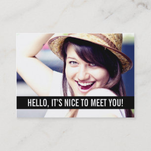 Moderne Foto-persönliches Geschäfts-Karten Visitenkarte