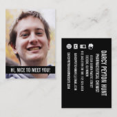 Moderne Foto-persönliches Geschäfts-Karten Visitenkarte (Vorne/Hinten)