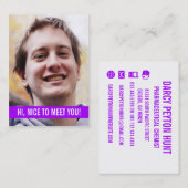 Moderne Foto-persönliches Geschäfts-Karten Visitenkarte (Vorne/Hinten)