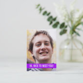 Moderne Foto-persönliches Geschäfts-Karten Visitenkarte (Stehend Vorderseite)