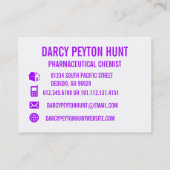 Moderne Foto-persönliches Geschäfts-Karten Visitenkarte (Rückseite)