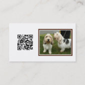 Moderne Foto-Pflege Visitenkarte (Rückseite)