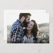 Moderne Foto-Postponement-Hochzeit Save The Date (Vorne/Hinten)