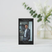 Moderne Foto-Professional-Anwaltskanzlei QR-Code Visitenkarte (Stehend Vorderseite)