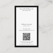 Moderne Foto-Professional-Anwaltskanzlei QR-Code Visitenkarte (Rückseite)