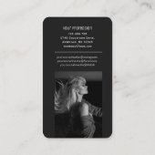 Moderne Foto QR-Code-Scannerplattform Visitenkarte (Rückseite)