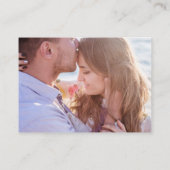 Moderne Foto QR Code Wedding Mini RSVP Card Mitteilungskarte (Rückseite)