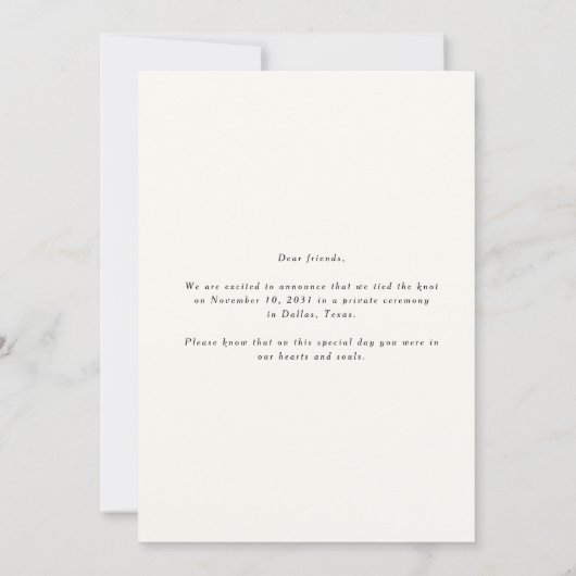 Moderne Foto Rahmen Minze Grüne Hochzeit Ankündigung (Rückseite)