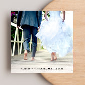 Moderne Foto Sage Green Wedding Rezeption Einladung