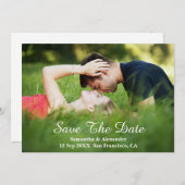 Moderne Foto Save the Date Card (Vorne/Hinten)