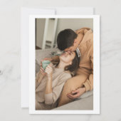 Moderne Foto Save the Date Card (Rückseite)