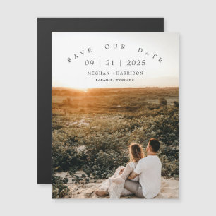 Moderne Foto-Save-the-Date-Dünne Magnetkarte Magneteinladung