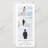 Moderne Foto-Save-the-Date-Einladung mit QR-Code (Vorderseite)