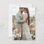 Moderne Foto Save-the-Date Hochzeit Save The Date (Vorderseite)
