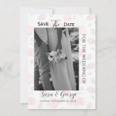 Moderne Foto-Save-the-Date-Karte Einladung (Vorderseite)