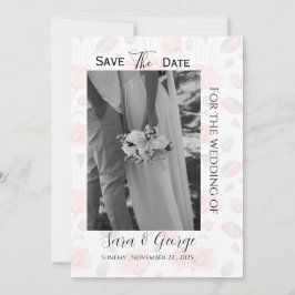 Moderne Foto-Save-the-Date-Karte Einladung