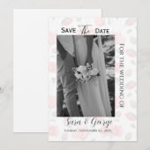 Moderne Foto-Save-the-Date-Karte Einladung (Vorne/Hinten)