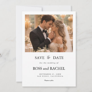 Moderne Foto-Save-the-Date-Karte Save The Date