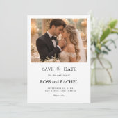 Moderne Foto-Save-the-Date-Karte Save The Date (Stehend Vorderseite)