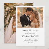 Moderne Foto-Save-the-Date-Karte Save The Date (Vorne/Hinten)