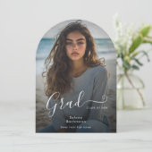 Moderne Foto Script Abschluss Ankündigung (Stehend Vorderseite)