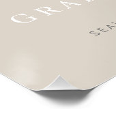 Moderne Foto Script Graduation Party Willkommen Poster (Ecke)