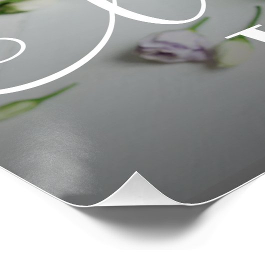 Moderne Foto Script-Liebe Poster (Ecke)