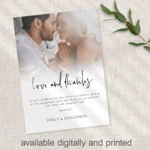 Moderne Foto Script Verlobung Liebe und Dank