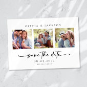 Moderne Foto Script Wedding Save The Date