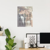Moderne Foto-Sitzordnung für bis zu 15 Tische Poster (Heimbüro)