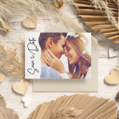 Moderne Foto-Skriptereihen speichern das Datum Save The Date